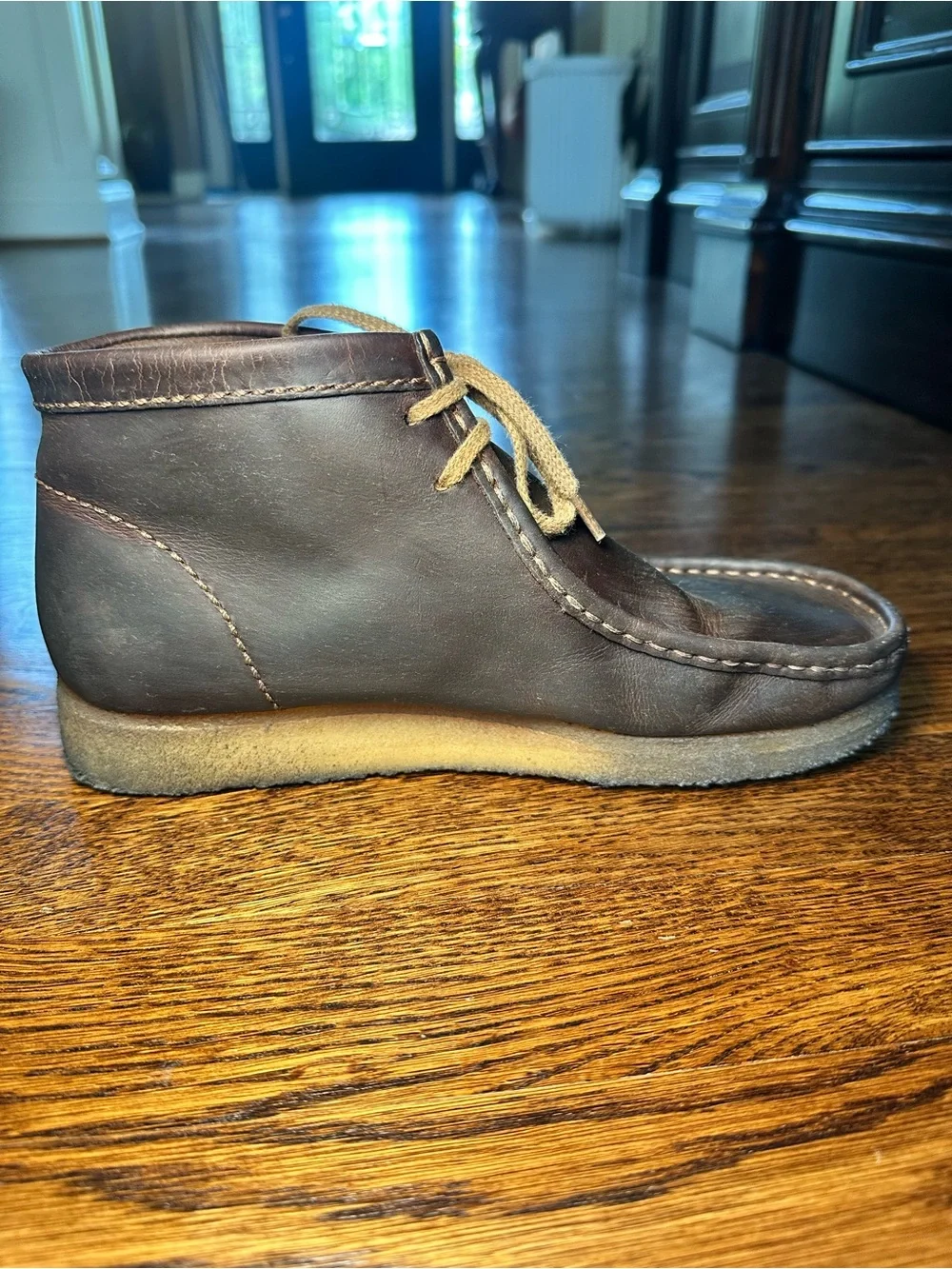 Clarks Dark Brown Leather Chukka Boots
